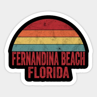 Vintage Fernandina Beach Florida Sticker